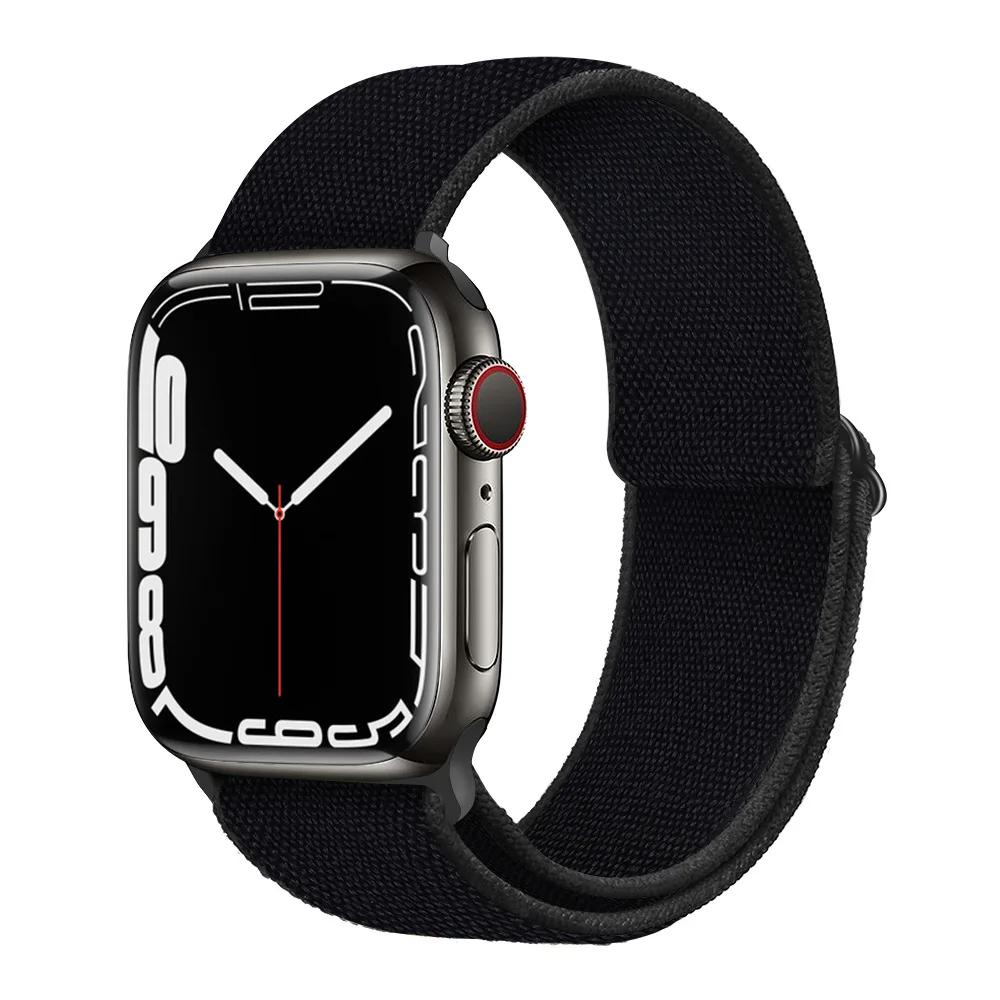 Nylon Loop Strap for Apple Watch Band 44mm 40mm 46mm 42mm 45mm 49mm 41mm 42mm Bracelet iWatch Series Ultra 10 9 8 7 6 5 SE2 Band