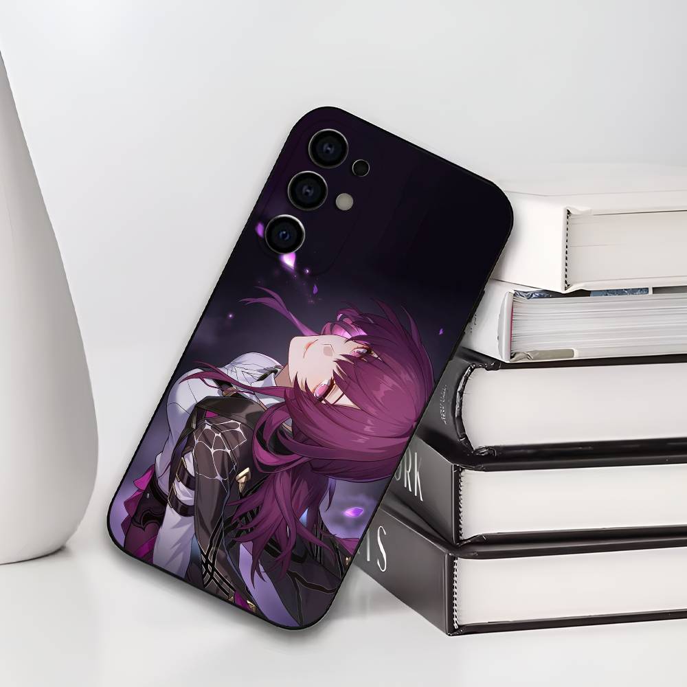 Kafka H-Honkai S-Star R-Rail Phone Case For Samsung S25,S24,S21,S22,S23,S30,Ultra,S20,Plus,Soft Silicone Black Cover