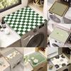 Green Flower Washing Machine Drain Pad Placemat for Dining Table Dish Drying Coffee Table Decor Kitchen Sink Drain Pad