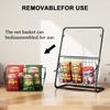 Kitchen Vegetable Storage Shelf Black Floor To Ceiling Multi-layer Vegetable Rack Household Vegetable and Fruit Storage Basket