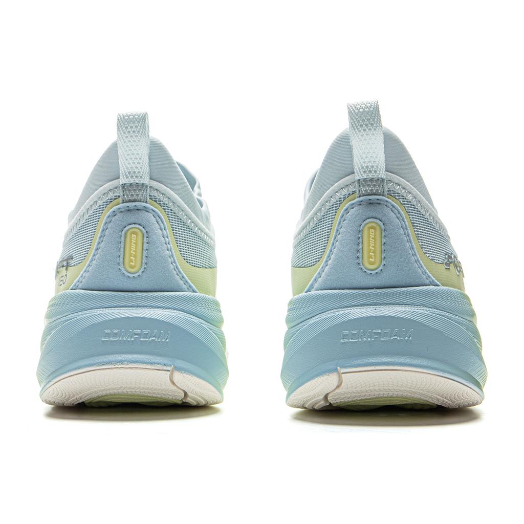 New LiNing SOFT GO 2 Shock Absorbers Slip Resistant Abrasion Resistant Breathable Low Top Casual Shoes Women's Blue AGLV006-38