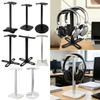 Durable ABS & Aluminum Alloy Headphone Stand with Anti-Slip Base Multi-Style Headset Holder Over-ear Earphone Hanger Desktop Use