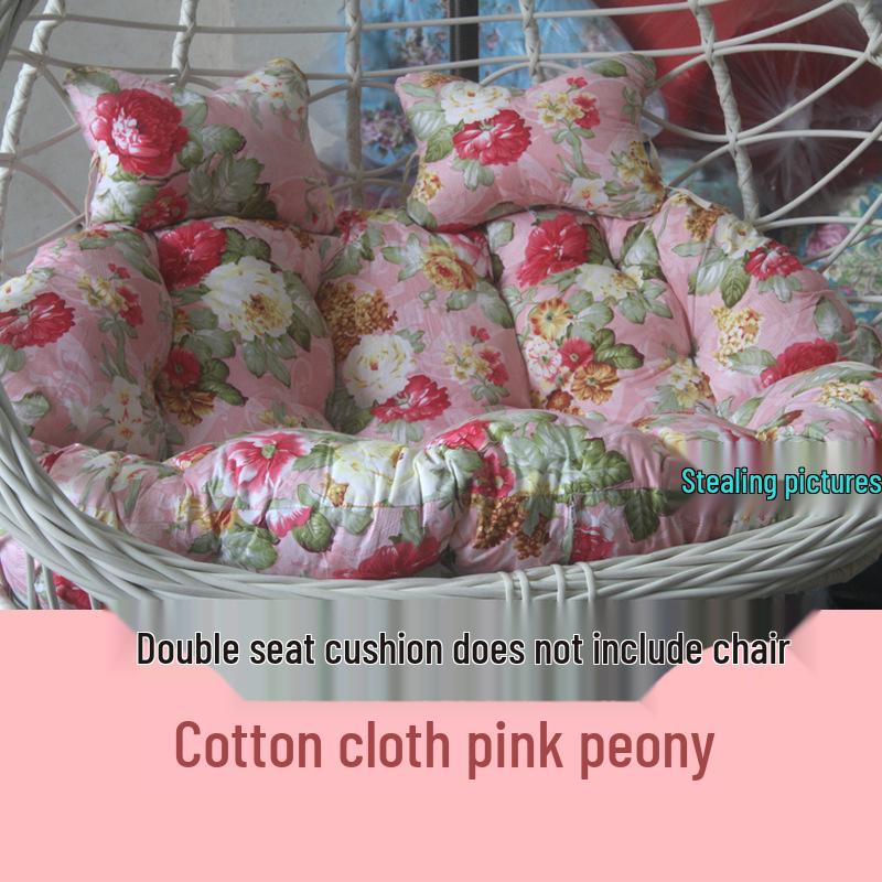 Double Hammock Hanging Chair Cushion - Thick, Washable Rattan Chair Cover for Autumn