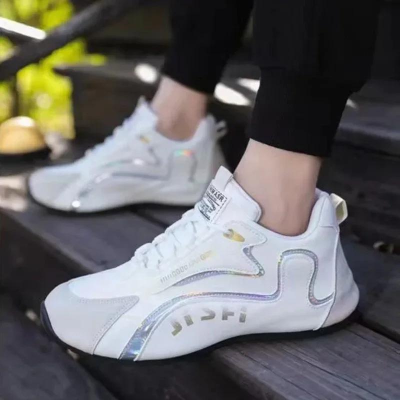 Fashion 2025 Designer Sneakers for Women Summer Leather Outdoor Casual Sports Shoes Women Lightweight Breathable Non-slip Platform Shoes