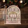 Vintage Wooden Book Counter Tracker Book Count Sign Reading Accessories for Home Office Classroom Bookstore Desktop Ornament
