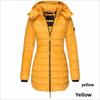 Damen Winter Baumwolljacke Slim Fit Daunen-Baumwollmantel Warme Oberbekleidung Langarm Modisch Mittellang