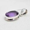Natural Amethyst Pendant-Handmade Silver Pendant-925 Sterling Silver Pendant-Oval Amethyst Pendant-Gift for her-Anniversary Pendant