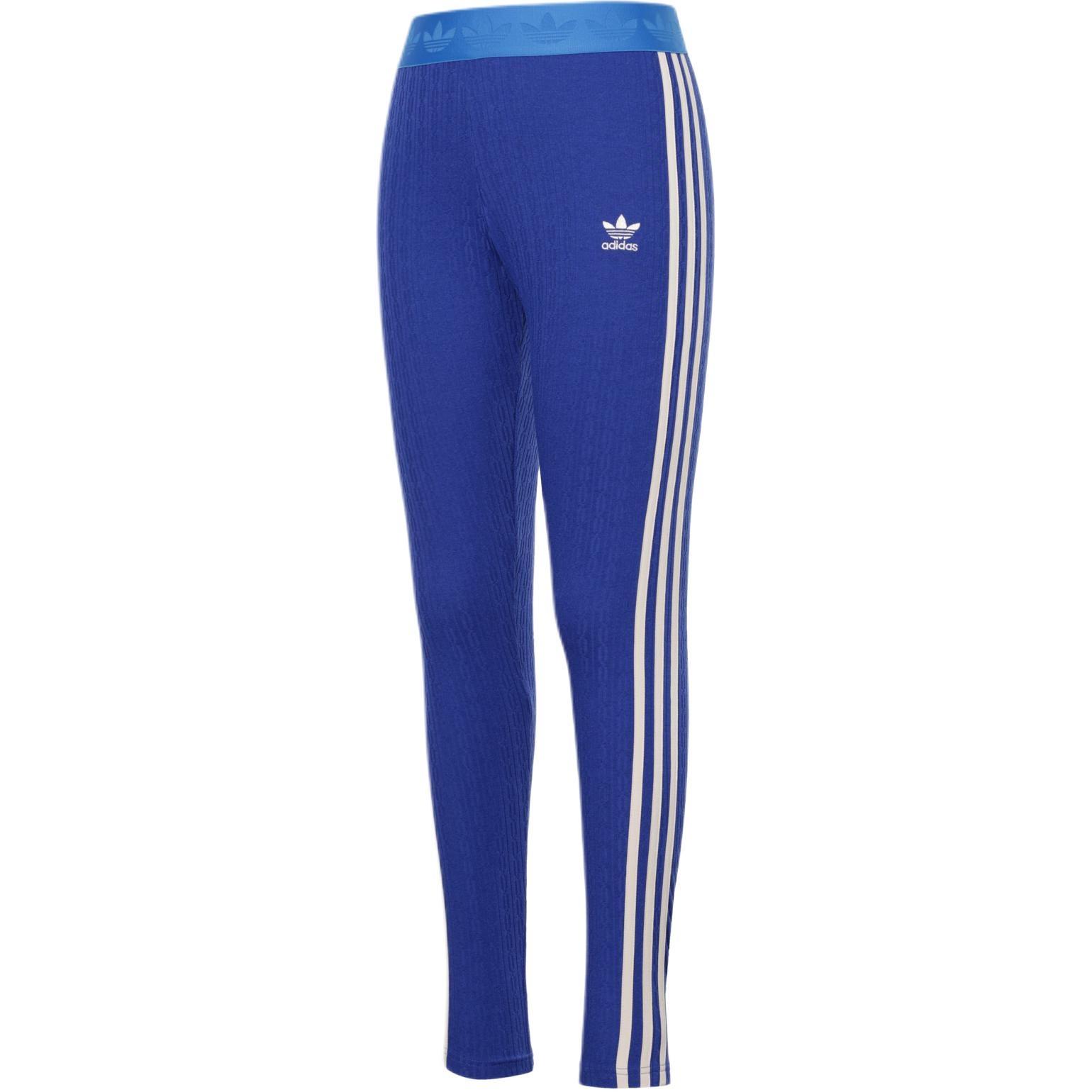 (WMNS) adidas Adicolor 70s Knit Leggings Blue Women s IK7849 XS