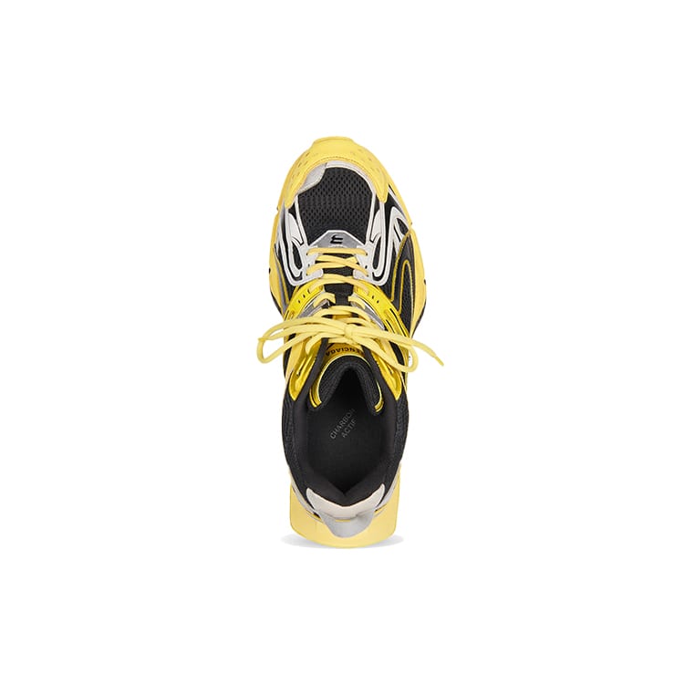 Balenciaga X Pander Low top Sports Casual Shoes Men's Yellow, Black & Gray Multicolor 653871W2RA37012