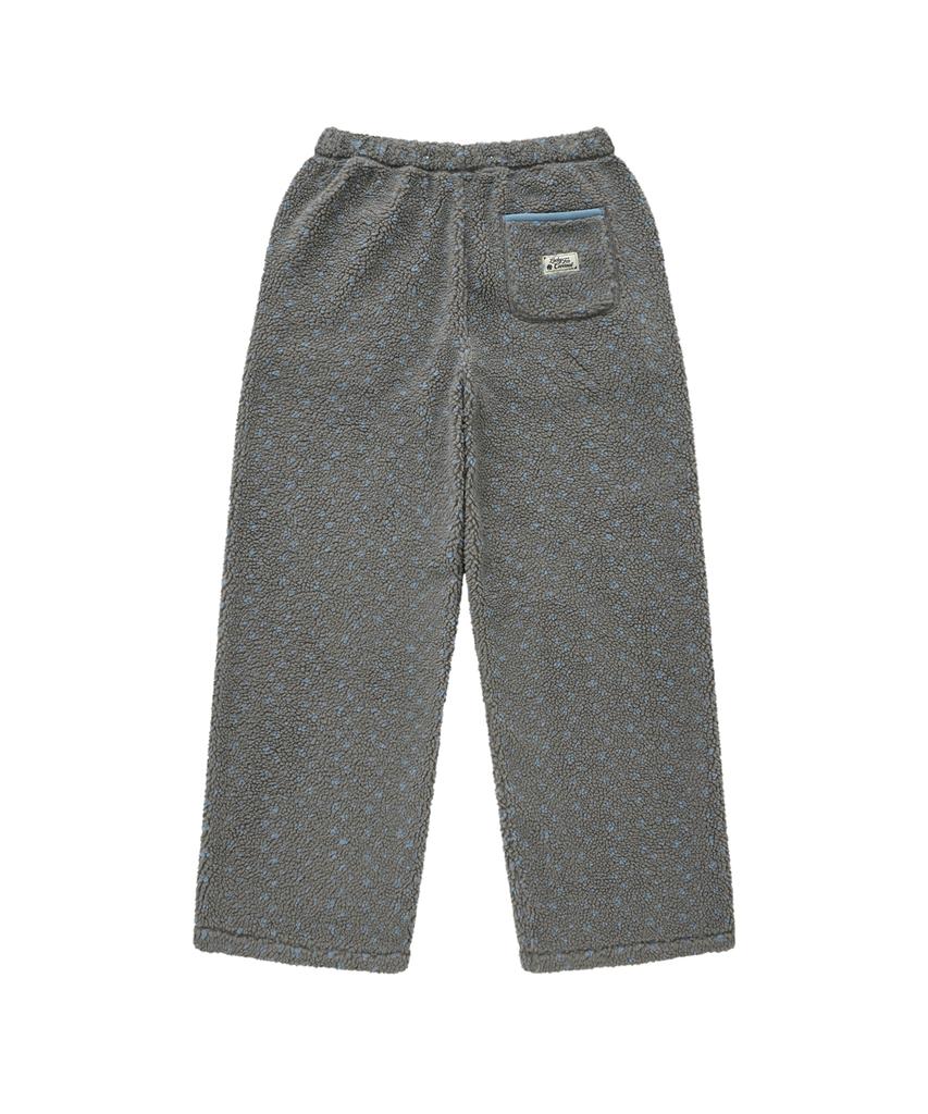 COVERNAT WOMAN Straight Sherpa Pants Grey