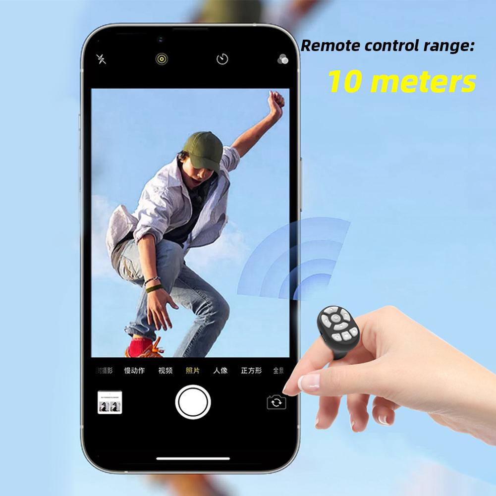 Bluetooth Wireless Remote Control E-book Page Turner Controller Multifunction Wireless Camera Shutter Selfie Remote For TikTok