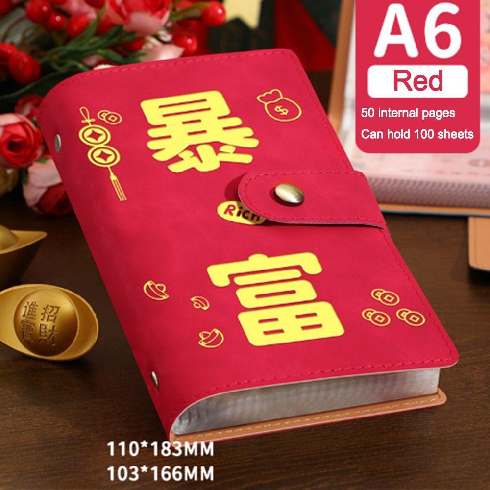 PU Mini Binder Spar-Challenge Über Nacht reich werden Spar-Challenge Blätter Paare