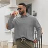 European and American Spring and Autumn Men's Long-sleeved Lapel Polo Shirt, Sweater T-shirt Backing Men