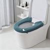 Warmer Toilettensitzbezug Bequem Dick Gestrickt O-förmig Universal Badezimmer Waschbar Toilettenkissen WC-Matte Polsterbezug