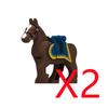 MOC Mediaeval Times Building Blocks Orc Mounts Wolf Flags Army Soldiers Character Accessories Bricks Animal Toys Gifts R064 DIY