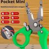 New With Lock Aluminum Alloy Pliers Mini Fishing Pliers Ring Opener Wire Cutter Fish Line Scissors Pliers