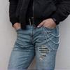 4pcs Pants Chain Multi Layer Wallet Chain Charm Jeans Chains Pocket Punk Chain Hip Hop Rock Style Chains for Women Girls