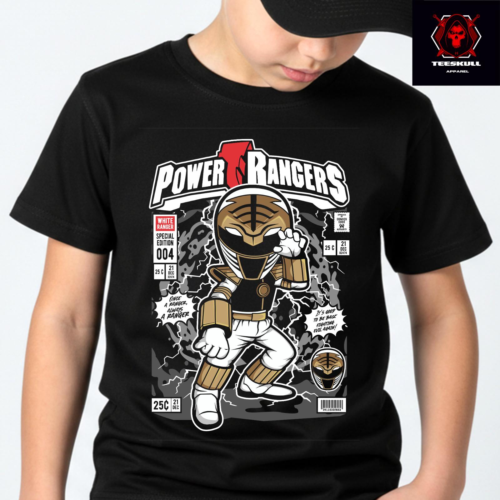 Power Rangers Cult 90s Tv Show Top Premium Quality Soft Cotton T-Shirt XL