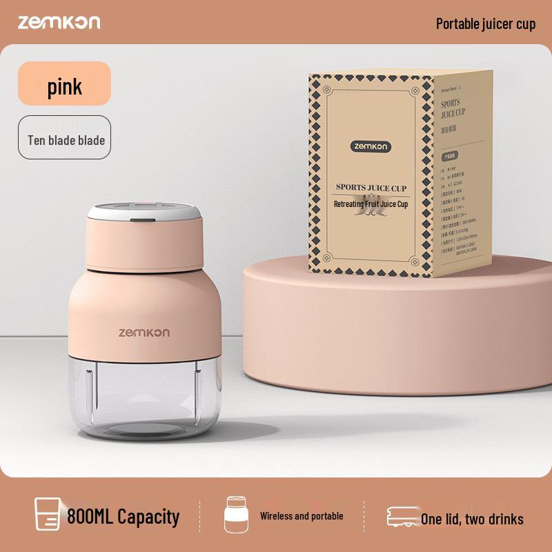 Zemkon Portable Mini Electric Juicer Cup - Small, High Quality for Fruit Juicing