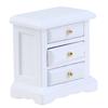 1:12 Dollhouse Miniature Bedside Cabinet Drawer Cabinet Doll House Bedroom Decor