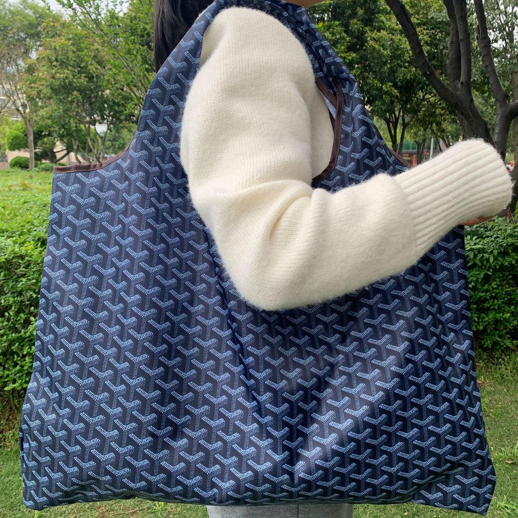 Eco-Friendly Foldable Korean Style Portable Shopping Bag - Medium Size Handbag