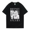 Vintage Singer Britney Spears Graphic T Shirts Male Fashion Casual Tshirts Unisex Women Oversized Pure Cotton Tshirt Streetwear