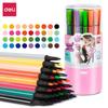 Deli Kids Washable Watercolor Pens - 12, 24, 36, or 48 Colors for Art & Coloring
