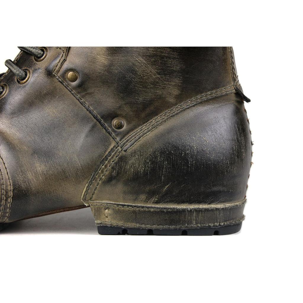 OSSTONE Genuine Leather Chukka Mountain Bike Size US Retro Green Men's Boots, 8.5 (M), 42EU, (OS-6015-2--green-8.5-JP-R)