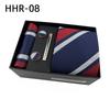 Paisley Men'S Tie Square Cuff Tie Clip Gift Box Set Business Casual Tie Black Gift Box
