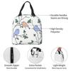 Vintage Bird And Botanical Branch Insulated Lunch Bag for Kid School Cooler Thermal Food Box Tote Portable Lunch Boxes Container