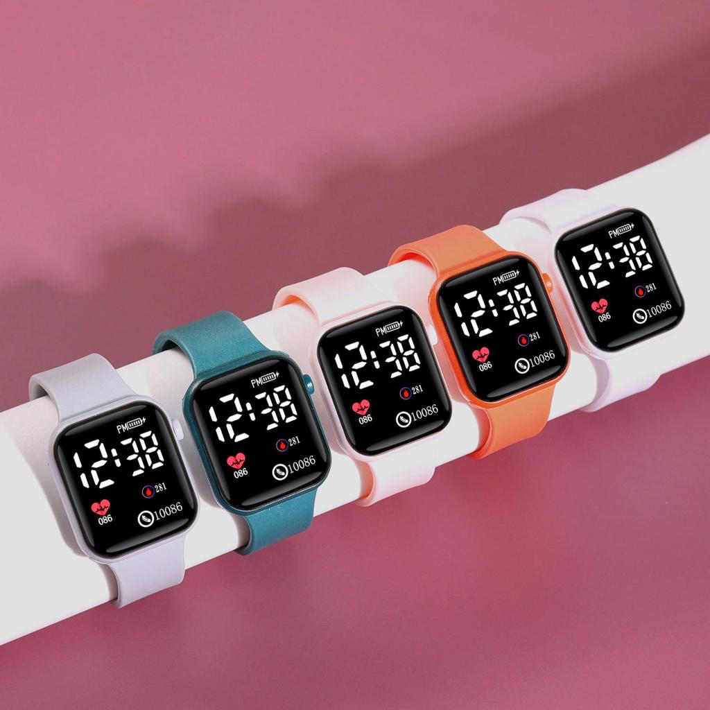 Compact Trendy Women's Tech Watch - Minimalist Design for Students and Parties