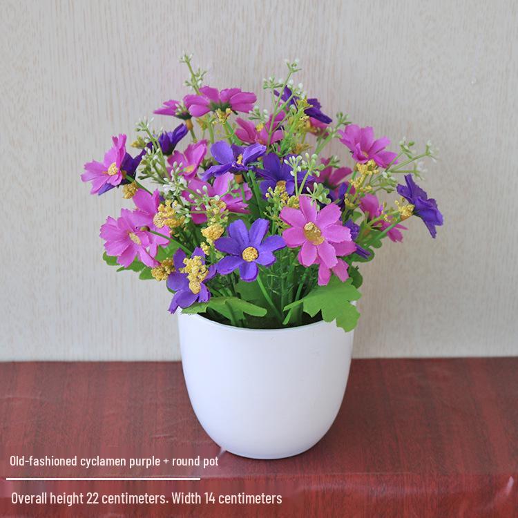 Silk Rose Bonsai: Artificial Flowers & Greenery for Indoor/Outdoor Decor