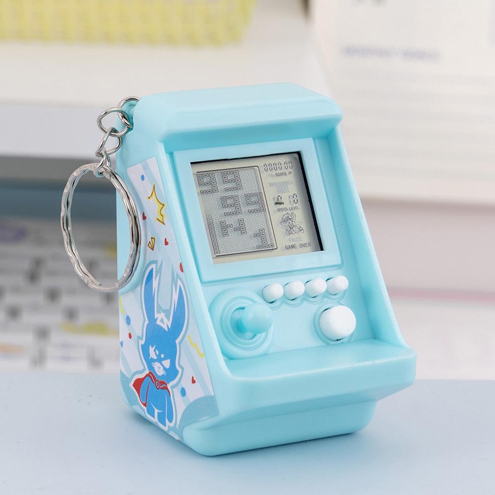 Portable Mini Tetris Keychain Game Console