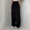 Women Suit Pants High Waist Straight-Leg Wide-Leg OL Commuter Style Casual