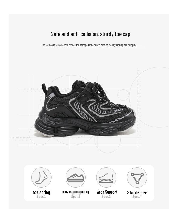 ABCkids Winter Casual Shoes for Older Kids: Thick Sole, Plus Velvet, Unisex Dad Style