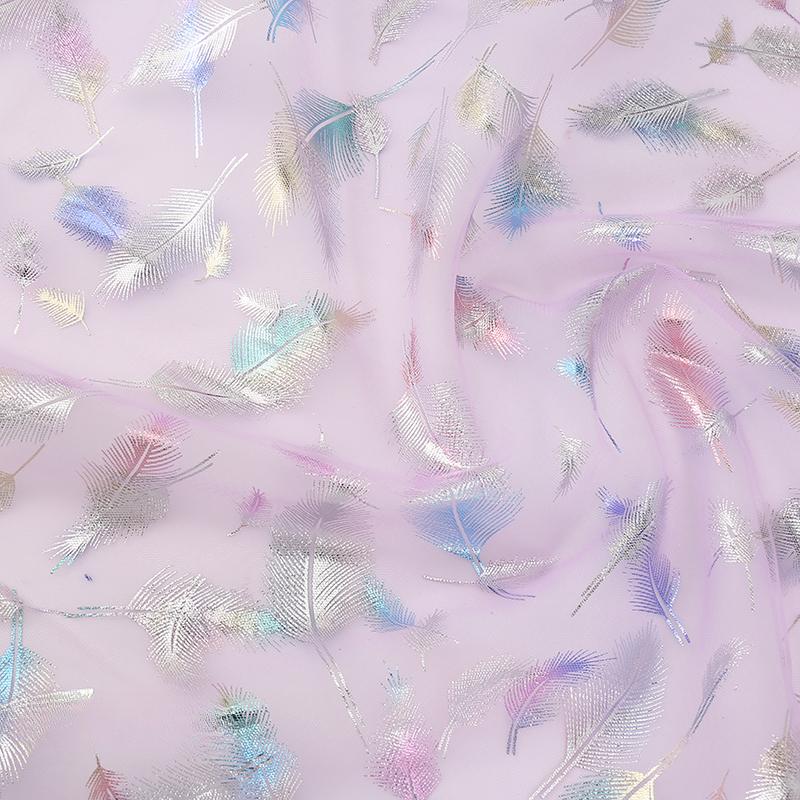 100x150cm Fancy Feather Butterfly Gauze Wedding Dress Shampooy Skirt Gauze Stage Costume Fabric Background Decorative Foil Gauze