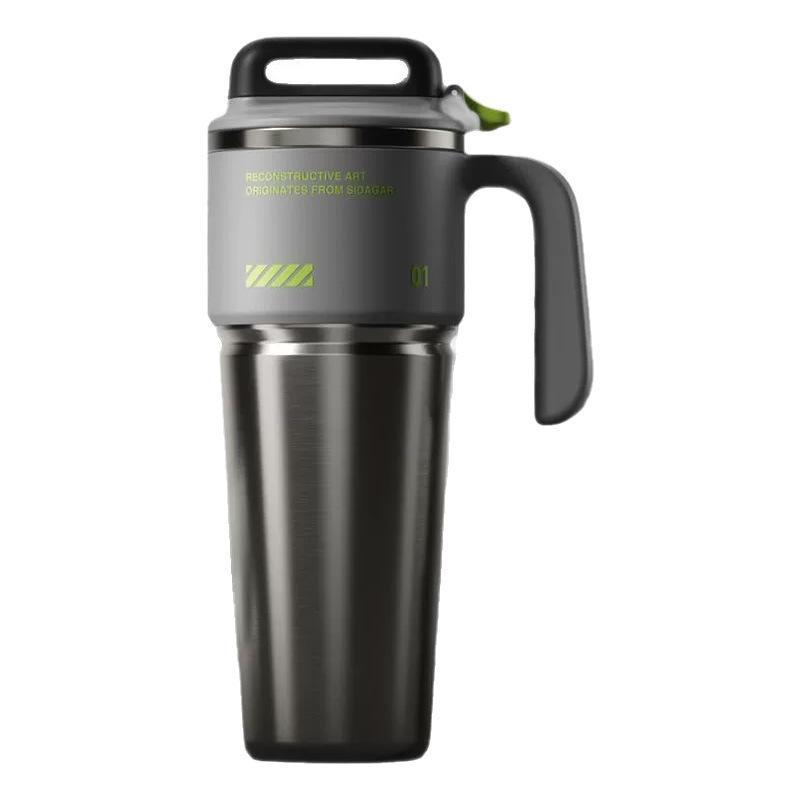 Stainless Steel Car Tumbler 1000Ml Double Drink Insulated Water Bottle With Handle For Driving Camping Outdoor Daily Use