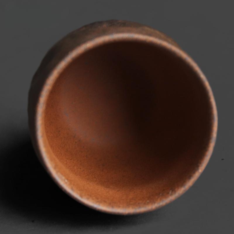 Rough Pottery Old Rock Clay Stone Texture Master Teacup Chinese Zen Kung Fu Tea Ceremony Drinking Tea Master Single Cup