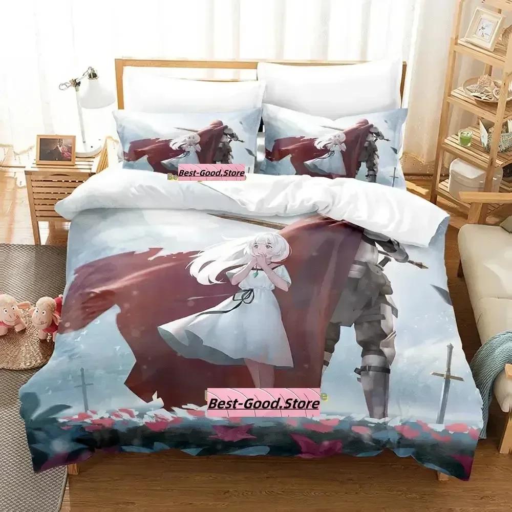 Gamw ENDER LILIES Quietus of the Knights Bedding Set Printed With Pillowcase Bed Duvet Cover Soft Single Double Queen Super King