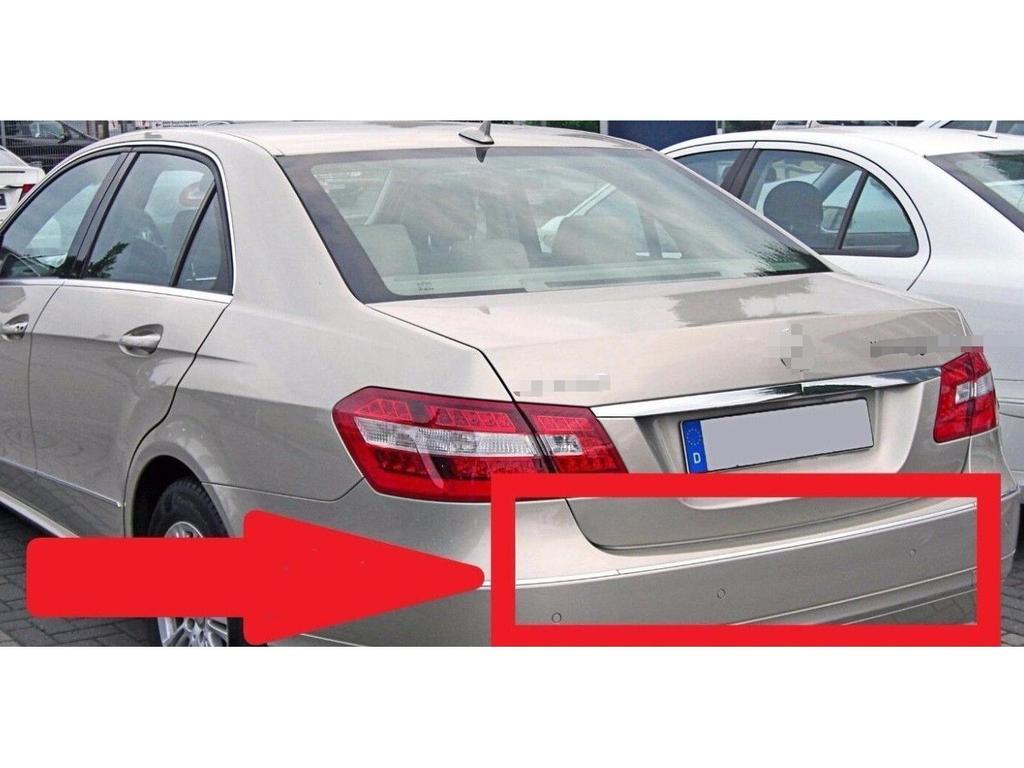 Bright Rear Bumper Trim for Mercedes-Benz E-Class 212 (E200, E260, Etc.)