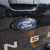 För Ford Ranger Wildtrak 2015- ABS Kolfiber/Svart Bilbaklucka Dekorativ Klistermärke Biltillbehör
