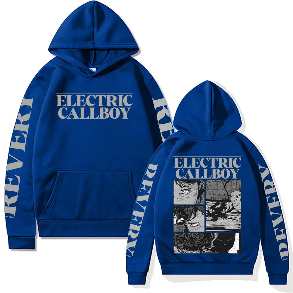 Electric Callboy Revery Paint Hoodie Men's Women's Long Sleeve with Hooded Sweatshirt Vintage Pattern Aesthetic Clothes Pullover