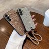 Luxury Glitter Faux Diamond Plated Lanyard Phone Case For Samsung Galaxy A14 A27 A37 A57 A56 S22 S25 S24 S23 S26 Plus FE Ultra
