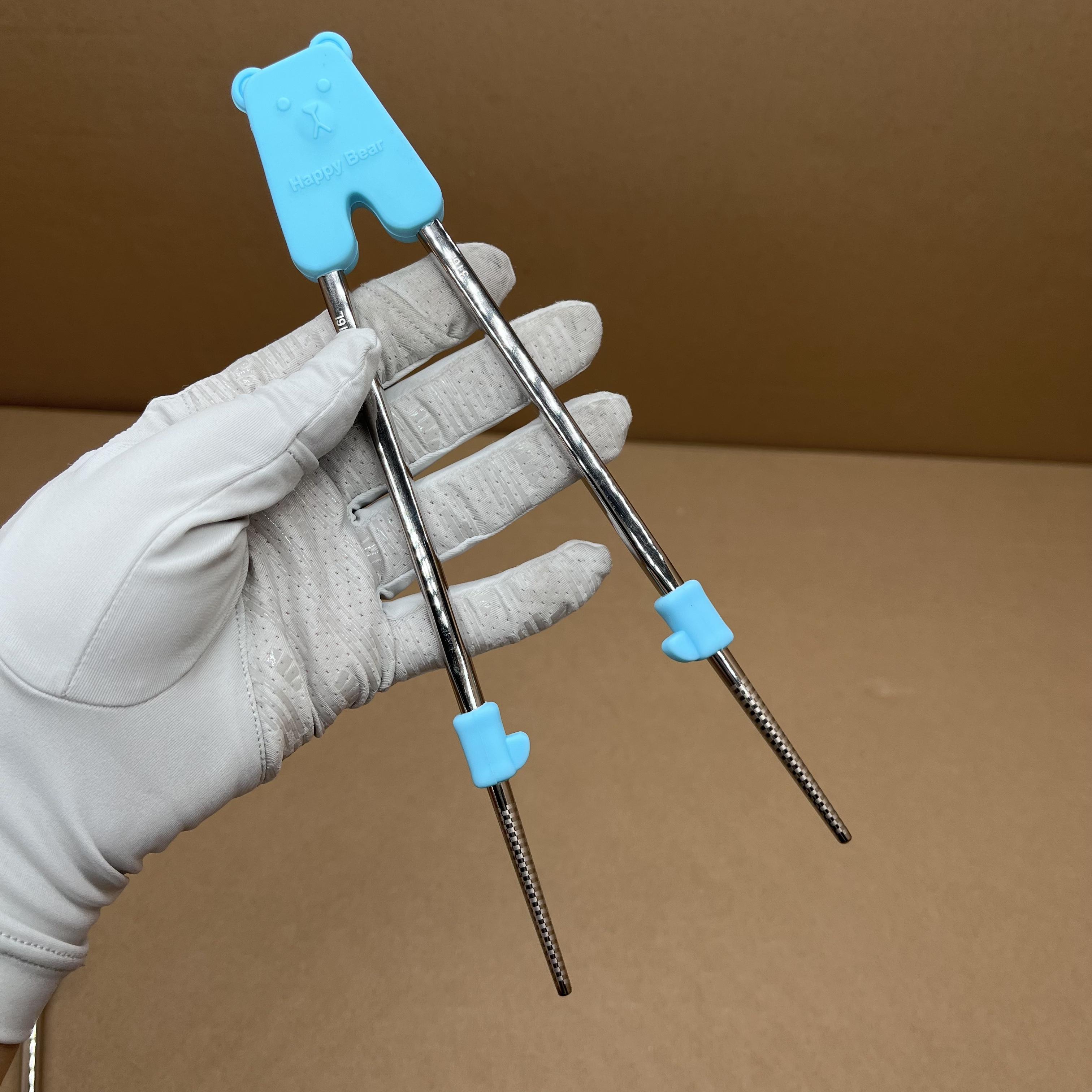 

Children s 316 Stainless Steel Practice Chopsticks Baby Training Chopsticks Learning Aid for Kids