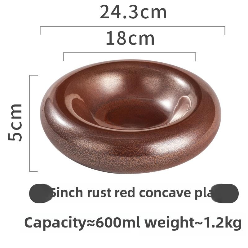 Molecular Gastronomy Tableware Appetizer Plate Sashimi Plate Creative Restaurant Circular Insulation Ceramic Dessert Plates