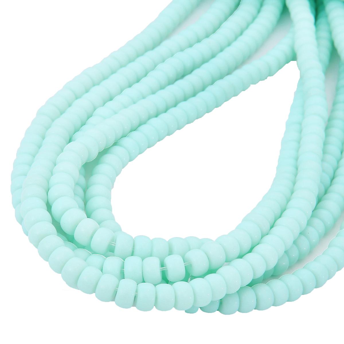 

6x4 мм 8x6 мм круглые стеклянные глянцевые бусины, круглые бусины-разделители для изготовления ювелирных изделий, браслет, ожерелье, аксессуары 6x4mm 100pcs бирюзовый