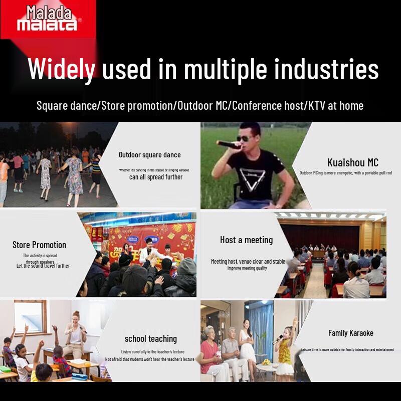 Malata M+9051E Portable Karaoke Trolley Speaker