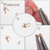 Wholesale 2.5mm Crimp Beads 18K Gold Plated Crimp End Beads For Jewelry Making Supplies