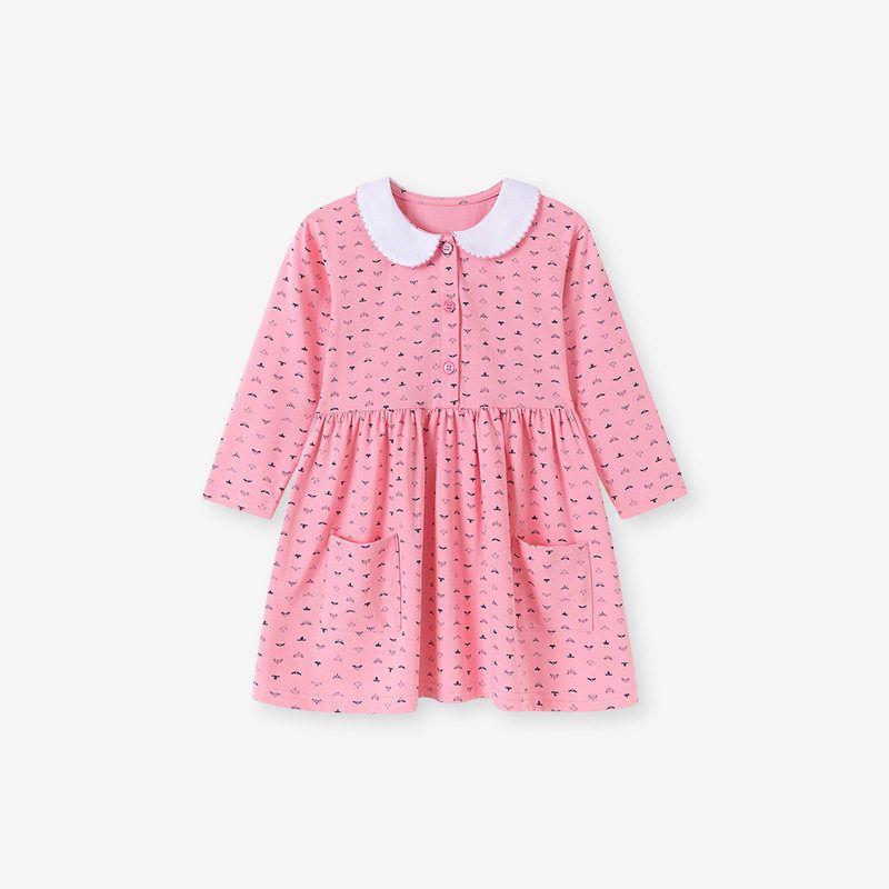 Little Maven Cross-Border Export Children s Dress New Style Girls  Dress Autumn Printed Cotton Children s Dress S 3111 7Y (140cm)