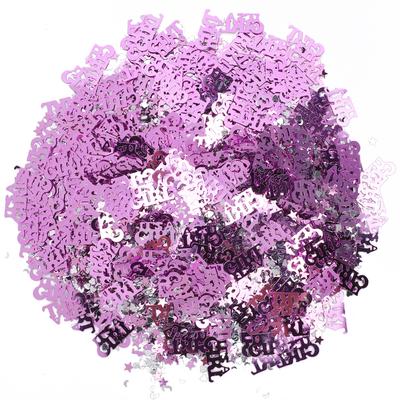 Es ist ein Mädchen Konfetti Buchstabe Mond 5 Sterne Herzform Baby Taufe Party Tischdekoration